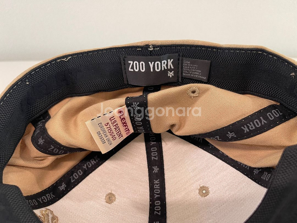 주욕 ZOO YORK 토널 OG 피티드 캡 베이지--3