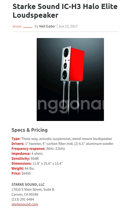 Starke Sound사의 IC-H3 Halo 스피커--9