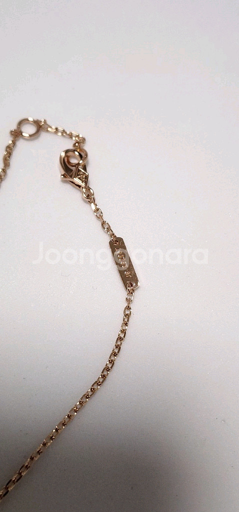 18k 로즈골드 색상 목걸이--4