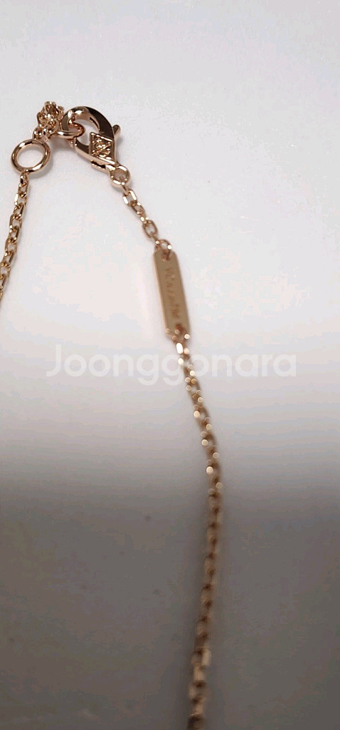 18k 로즈골드 색상 목걸이--7
