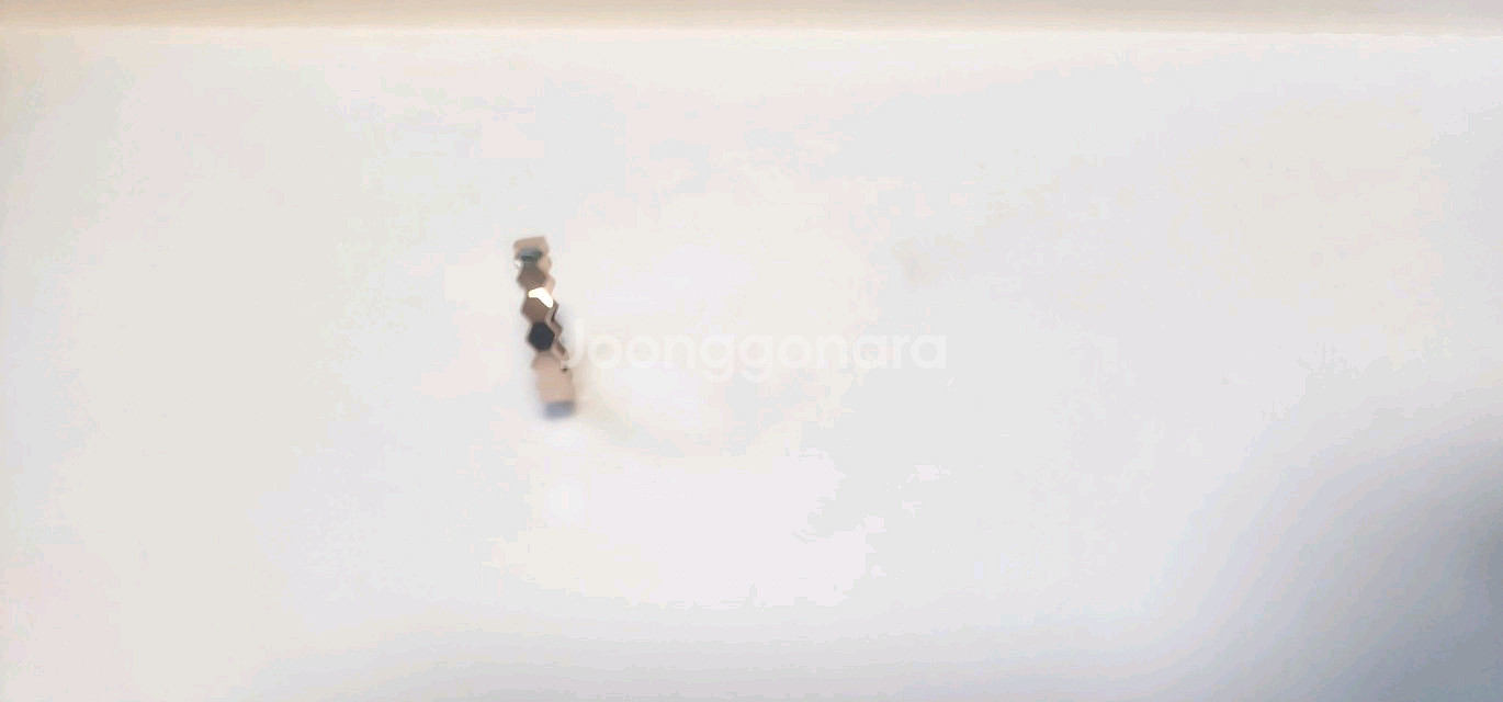 18k 로즈골드 색상 반지--3