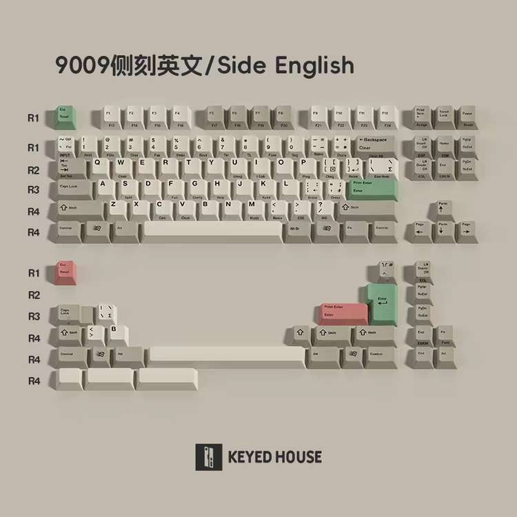 Keyhouse 키하우스 레트로 9009 키보드 키캡 이미지
