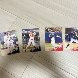 KBO 크보 두산 카드 이병헌 김민석 박준영 정수빈