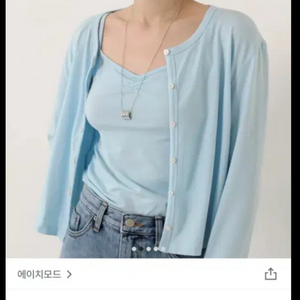 에이치모드 hmode roman 가디건 나시 세트
