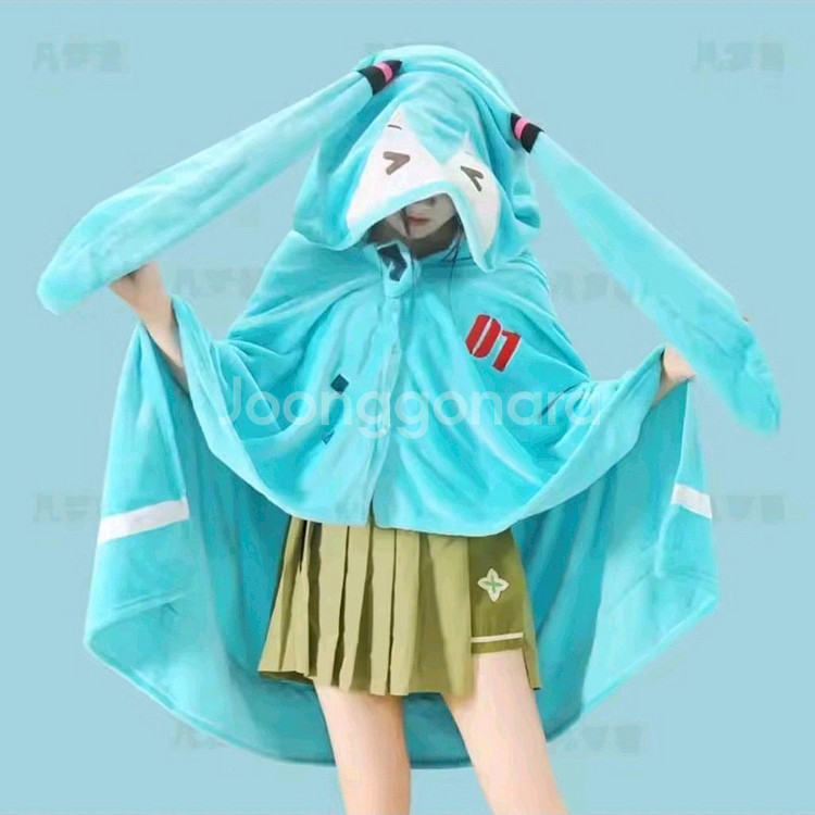 [하츠네 미쿠] 망토, 담요, 쿠션 서브컬쳐 지뢰계--1