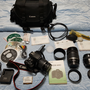 캐논 EOS 600D 카메라 풀팩 + 렌즈 2개 추가