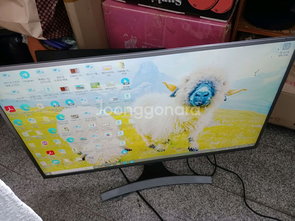한성 40인치 대형 게임용 모니터--0