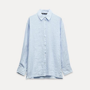 ZARA 자라 린넨 오버사이즈 셔츠 4764/001