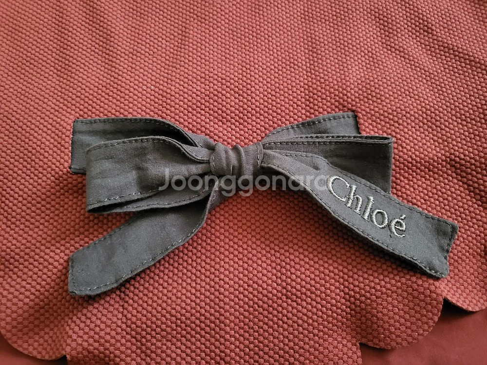 [Chloe끌로에] 허리 리본 와인색 수영복_이태리산--4