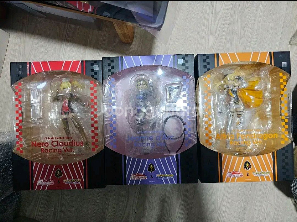 타입문 페이트 레이싱 네로,잔다르크.펜드래곤 일괄 피규--0