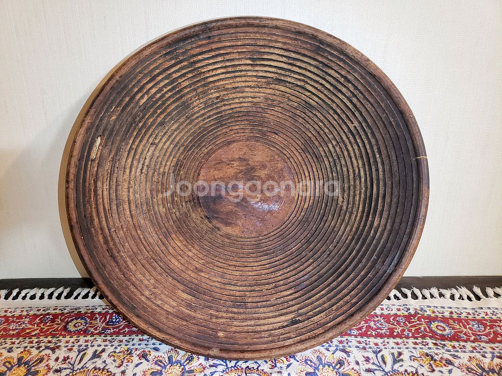 [골동품] 조선시대 괴목 이남박, 48 x 12.5cm--0