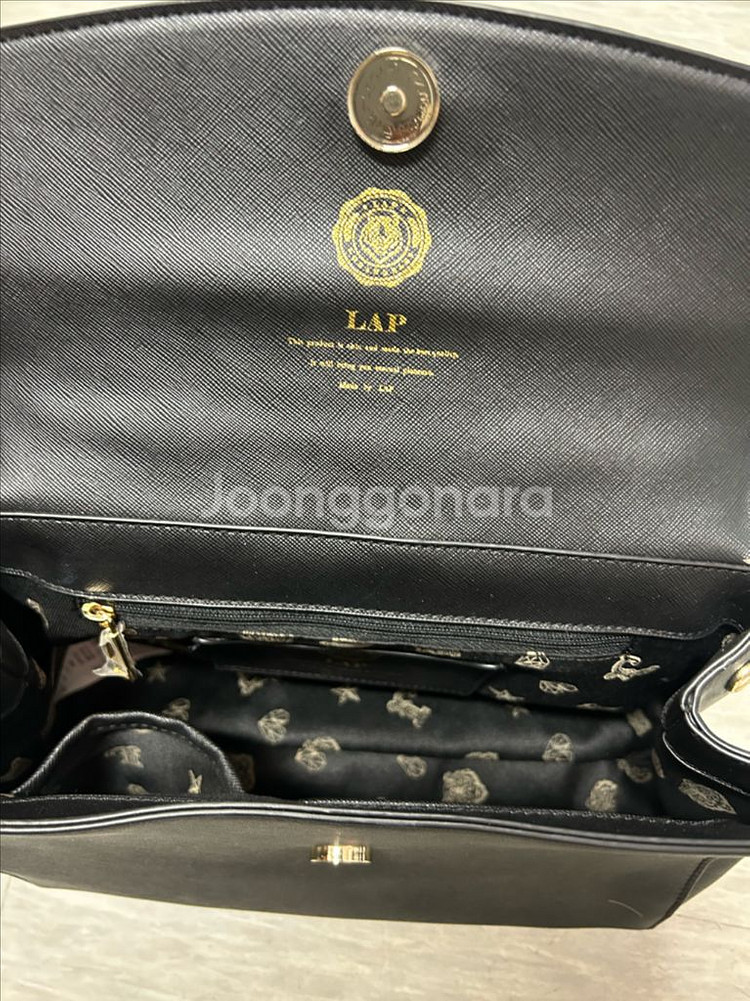 LAP 블랙 탑 핸들 가방--5