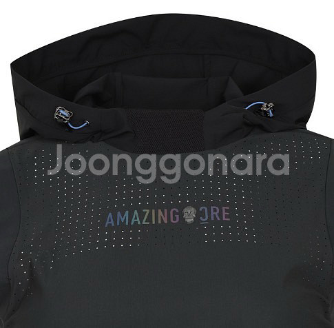 어메이징크리 골프 여성 에어서킷 후디 슬리브리스 티셔츠--2