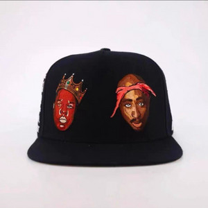 2PAC BIGGIE 투팍 비기 자수 스냅백 모자