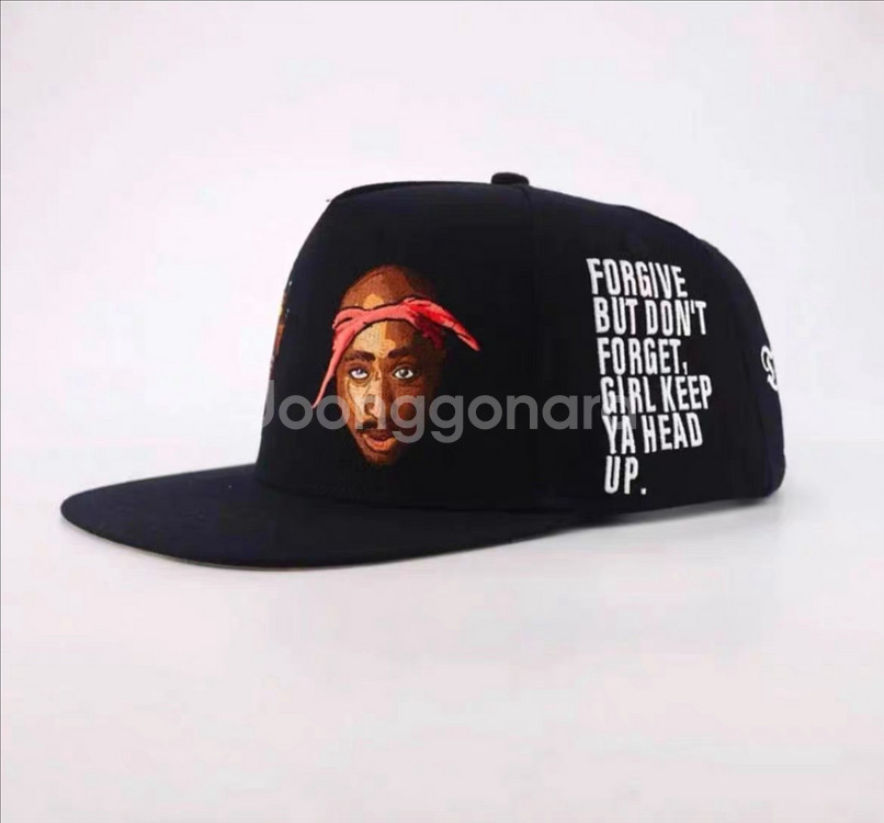 2PAC BIGGIE 투팍 비기 자수 스냅백 모자--2