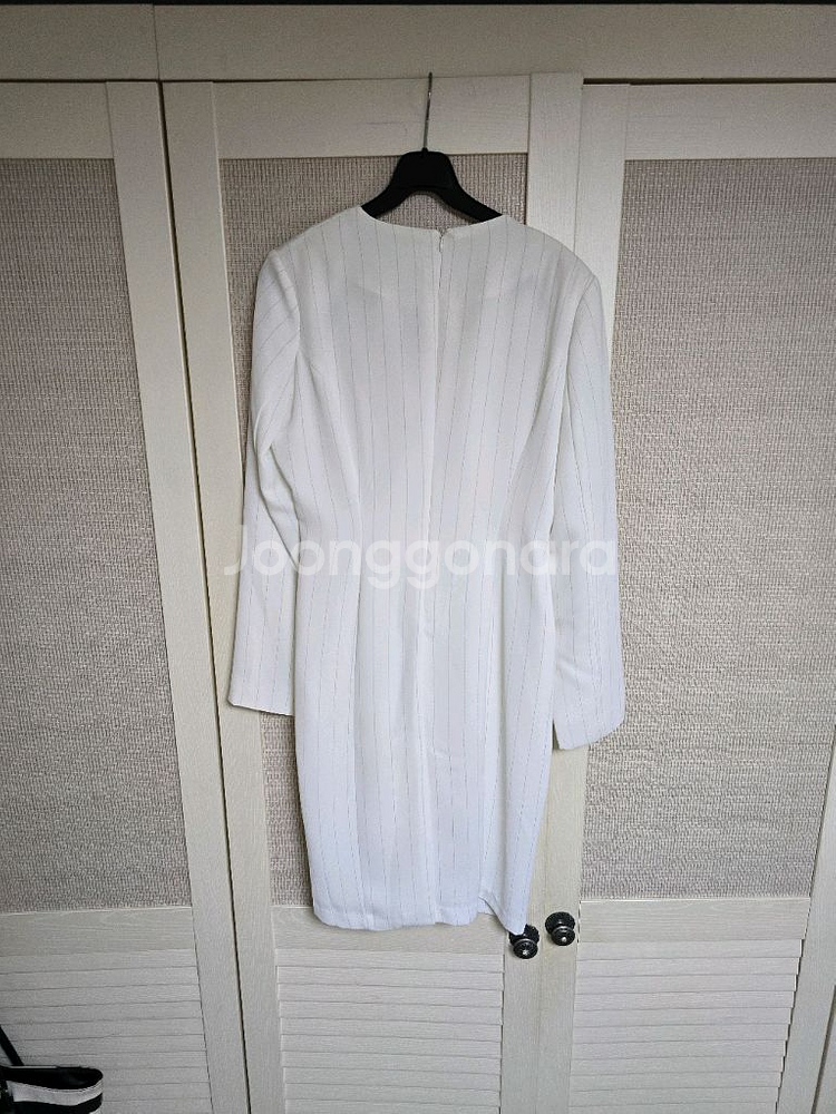 딘트 스트라이프 정장원피스--3