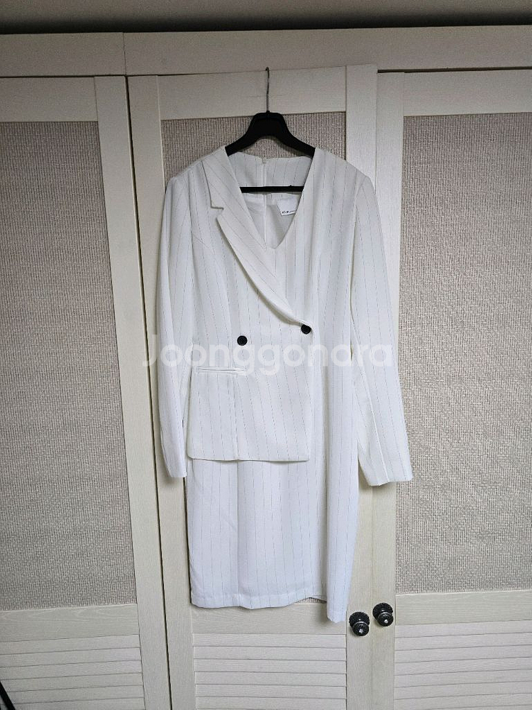 딘트 스트라이프 정장원피스--0