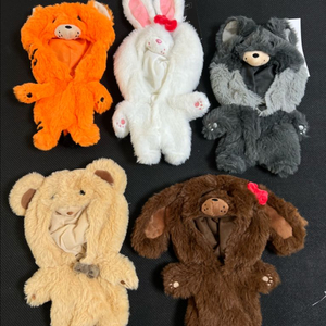 인형 동물 옷 팝니다 (호랑이,토끼,늑대,강아지,곰)