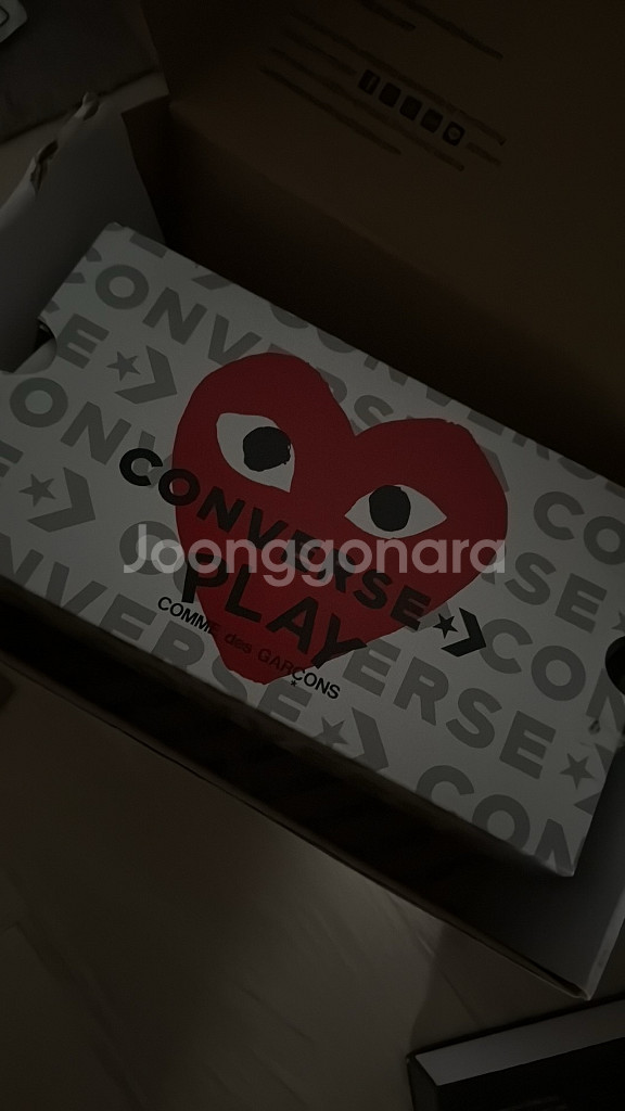 꼼데가르송 컨버스 하이 230사이즈--0