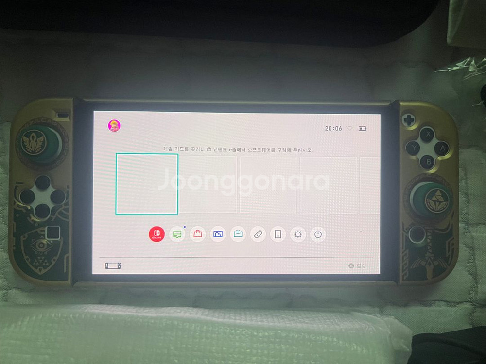 닌텐도스위치OLED+게임4개내장+파우치+젤다케이스+악세--1