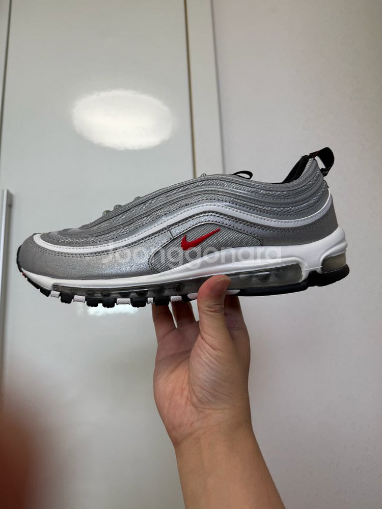 나이키 에어맥스 97 og 실버 285 새상품--5