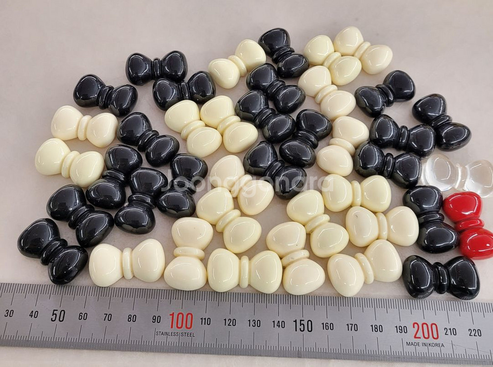 리본파츠 3색 32미리 41개 일괄--0