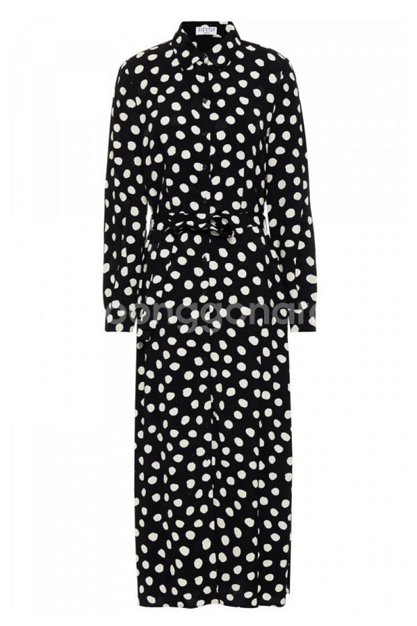 (새상품) 끌로디피에로 빅도트 셔츠 롱원피스 38사이즈--3