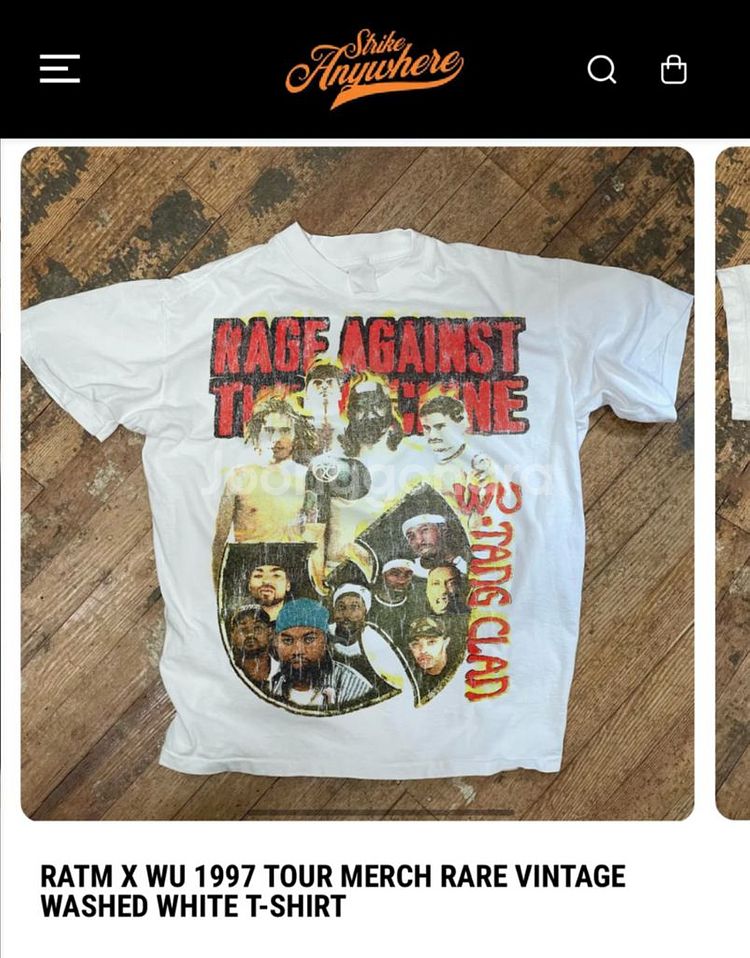 RATM X WU 1997 티셔츠 L--1