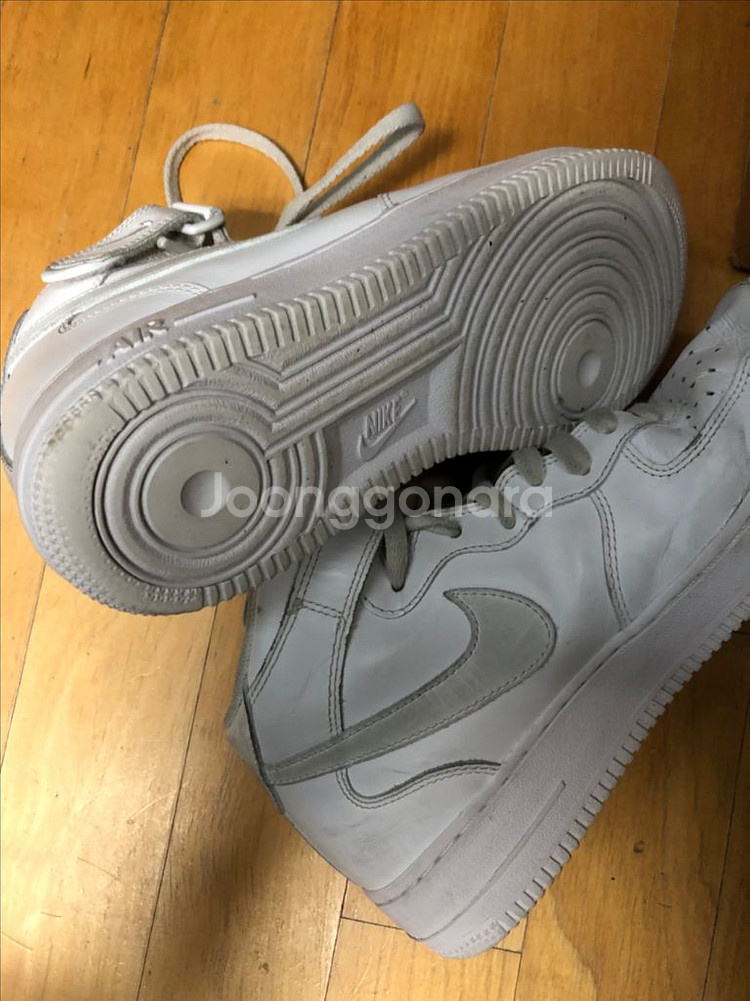 나이키 에어포스1 07 트리플화이트 올백 미드 250--8