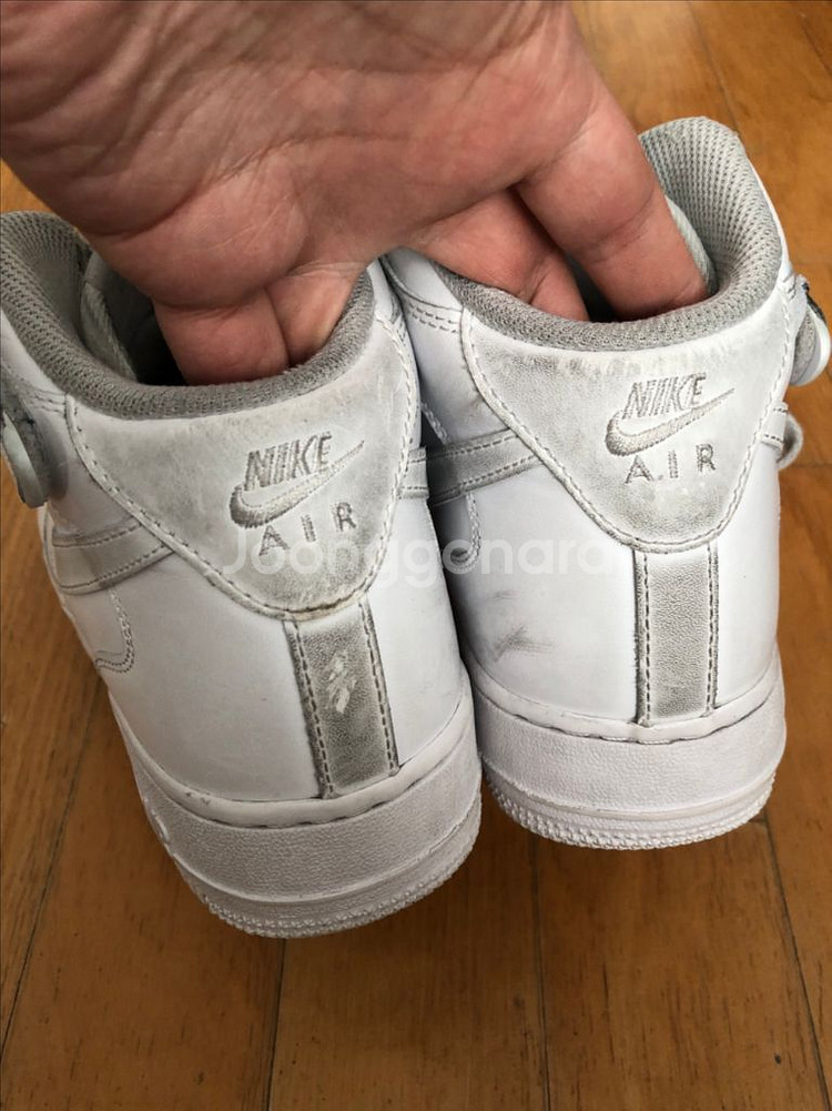 나이키 에어포스1 07 트리플화이트 올백 미드 250--7