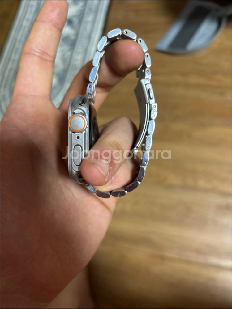 애플워치 se1 실버 44mm 메탈밴드--1
