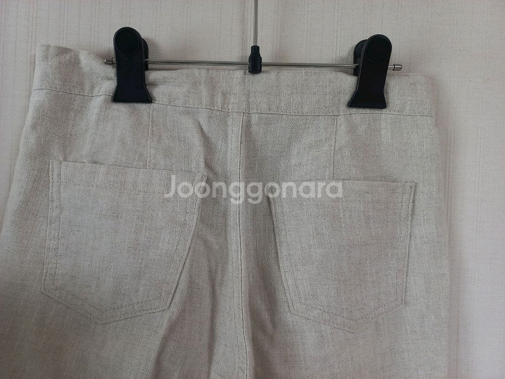 연베이지 린넨 바지--3