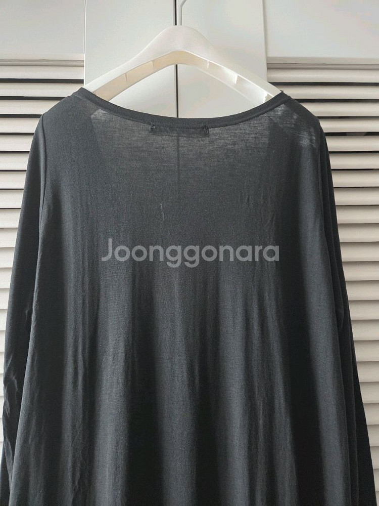 봄/여름 찰랑 롱가디건(양쪽 밑단 트임o)블랙--5