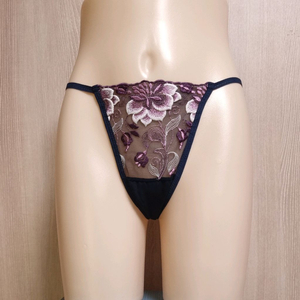 플라워 망사 끈 티팬티 프리