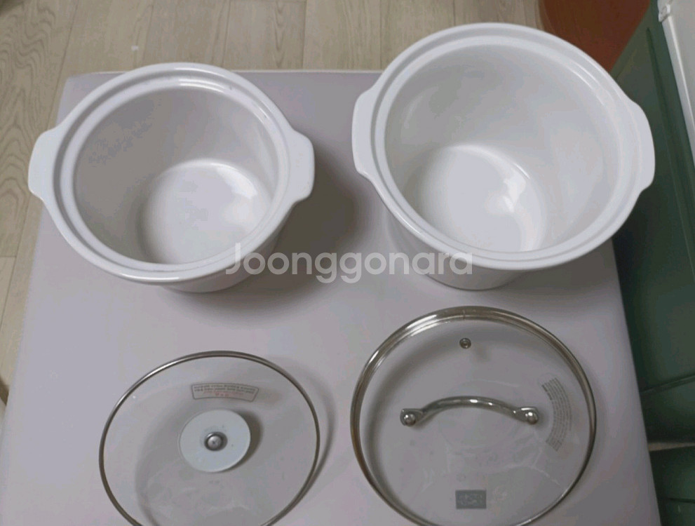 도자기냄비2개:일괄가격--1