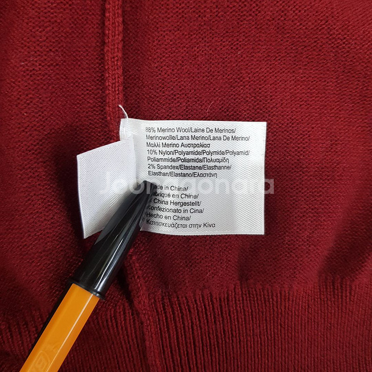 브룩스브라더스 버건디와인 브이넥 니트 M--3