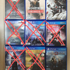 ps4 타이틀 팝니다. (갓오브워, 고오쓰 등)