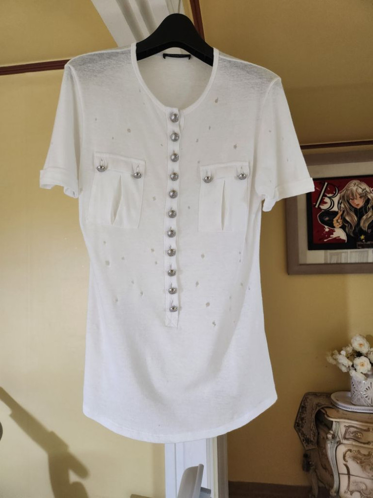 발망 린넨티셔츠--1