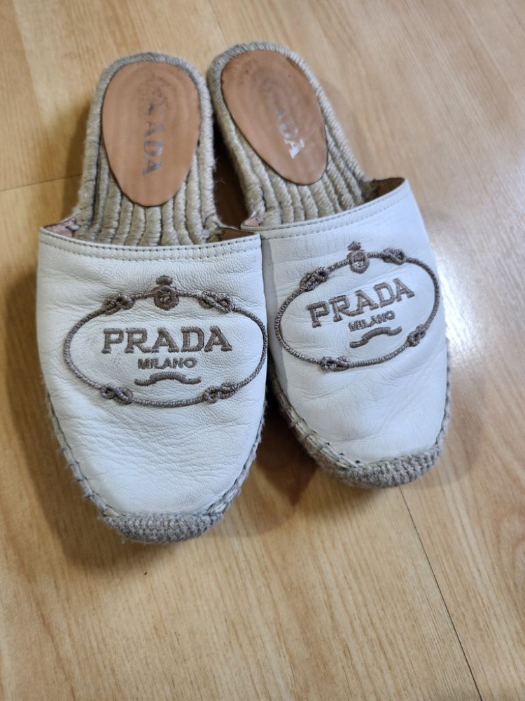 프라다 에스파듀류 뮬슬리퍼--0