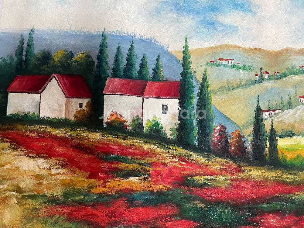 풍경 유화 그림--2