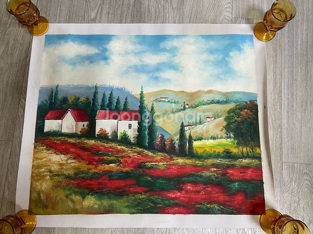 풍경 유화 그림--1