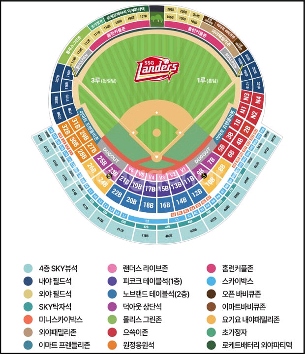 6월 13일 금요일 ssg랜더스 바베큐존 7인석--0