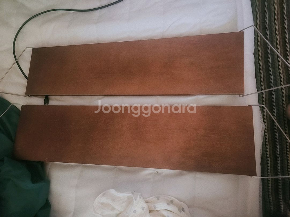 빈티지 아이캔행잇 우드 벽선반 월넛 실버--2
