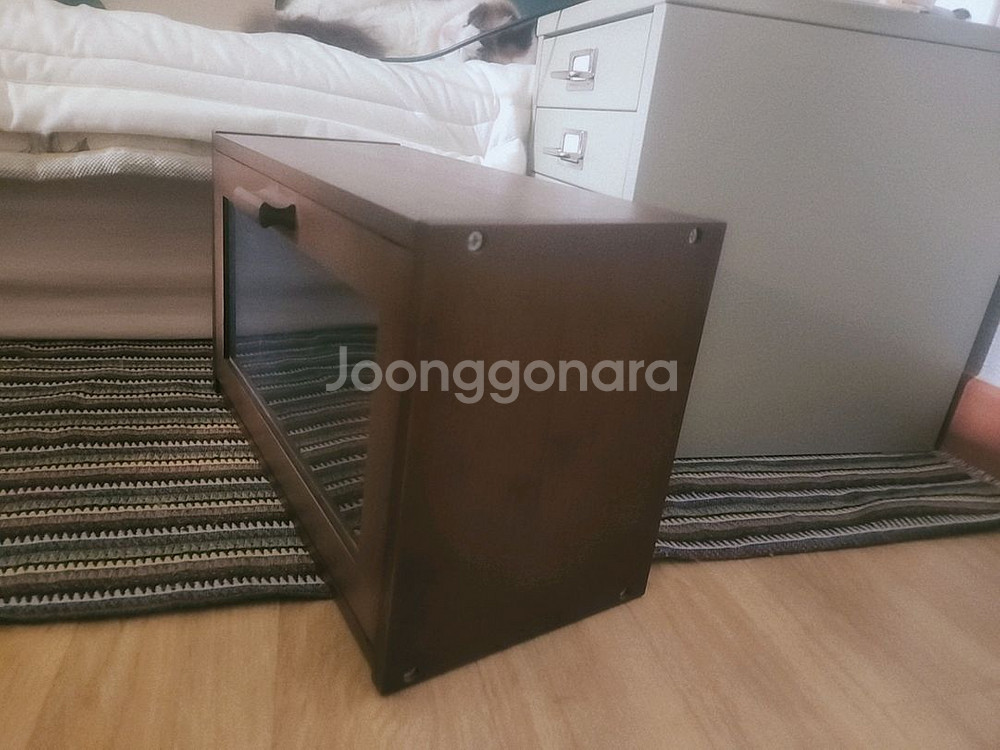 바네스데코 1단 내추럴 원목 빵보관함 브레드박스 정리함--3