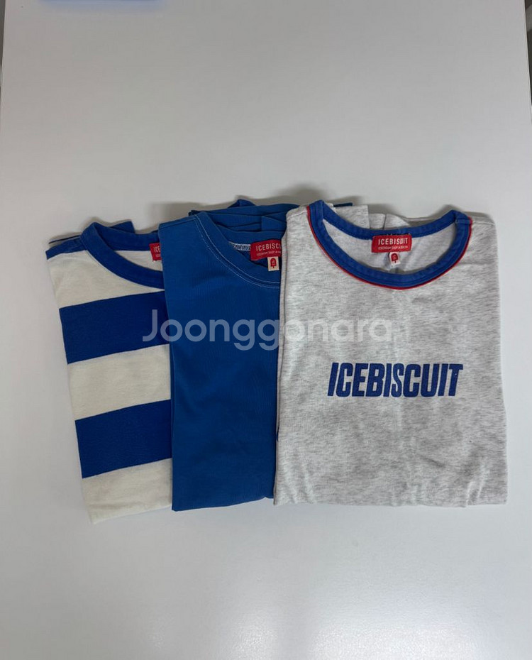 아이스비스킷 165사이즈 티셔츠 3피스--0