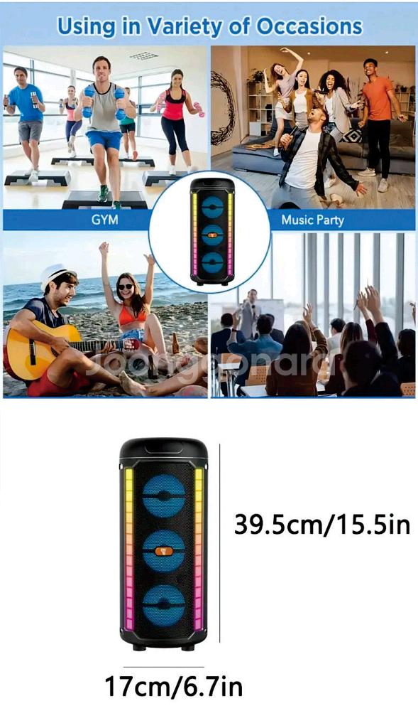 트롤리 트리플 블루투스 스피커 CBS-3033--6