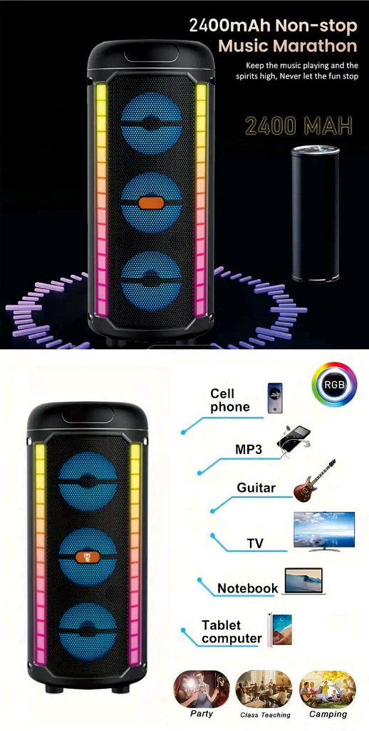 트롤리 트리플 블루투스 스피커 CBS-3033--4