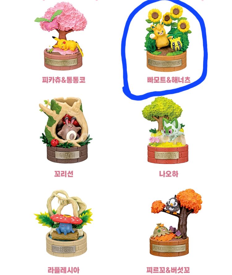 포켓몬 숲의 작은이야기 피규어(랜덤)--0
