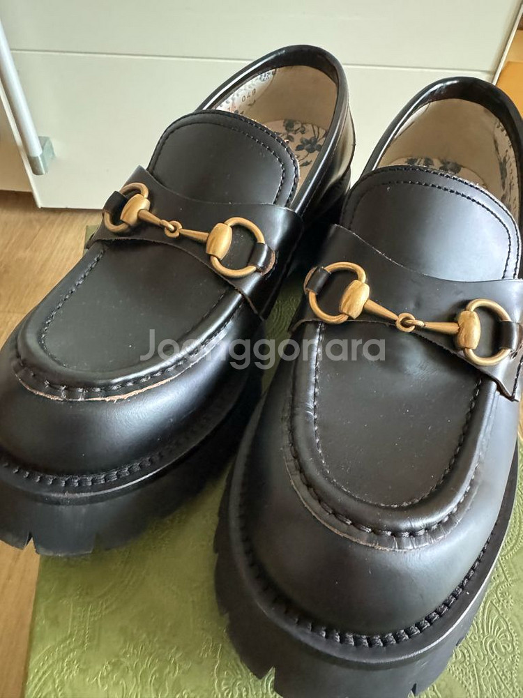 구찌 홀스빗 레더 로퍼 블랙 새상품--0