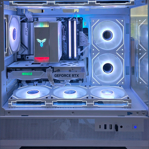 7500f, 5060ti(3팬) 올화이트 튜닝pc팝니다